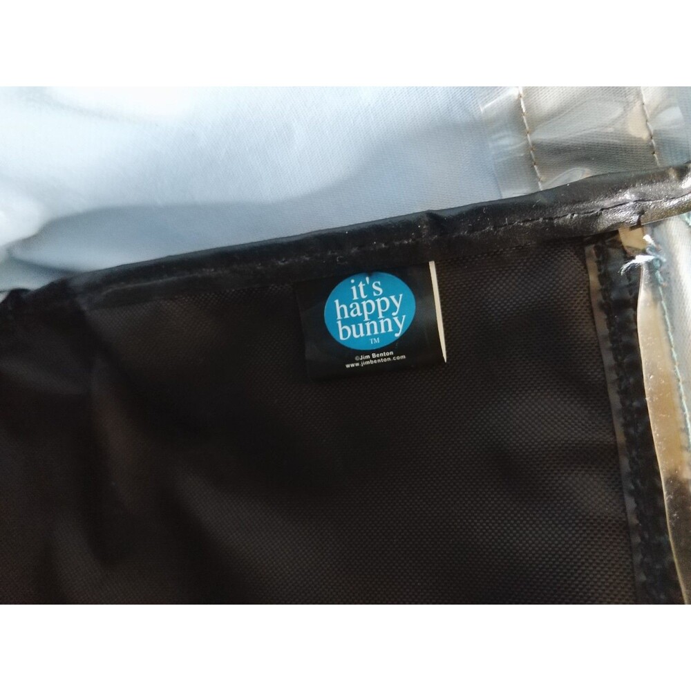 Vtg Y2K Happy Bunny Messenger Bag Jim Benton Make Stupid People Shut Up Clean - Picture 11 of 16